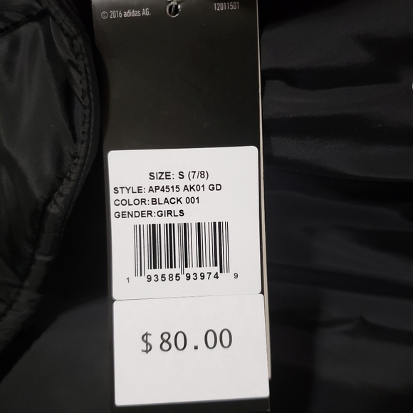 Nwt Adidas Girls Jacket - Picture 6 of 6